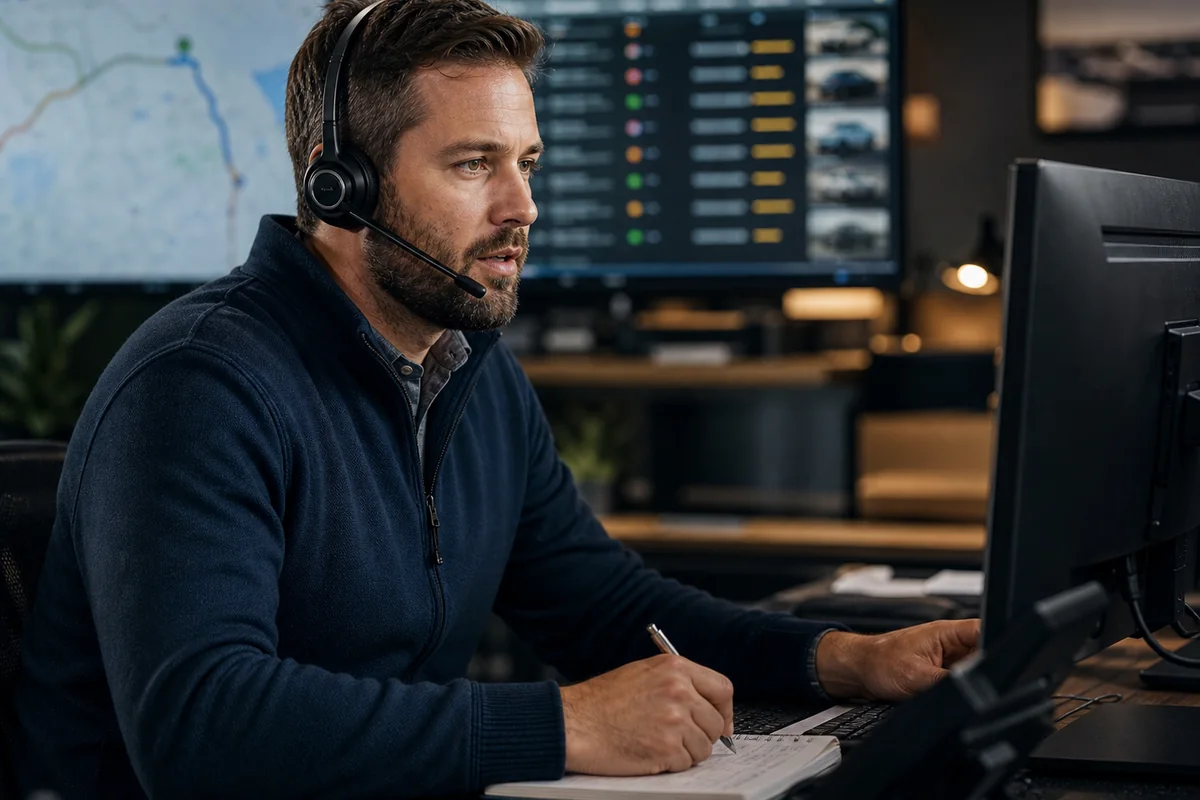 Auto transport dispatcher communicating clearly while confirming load information